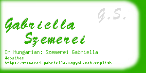 gabriella szemerei business card